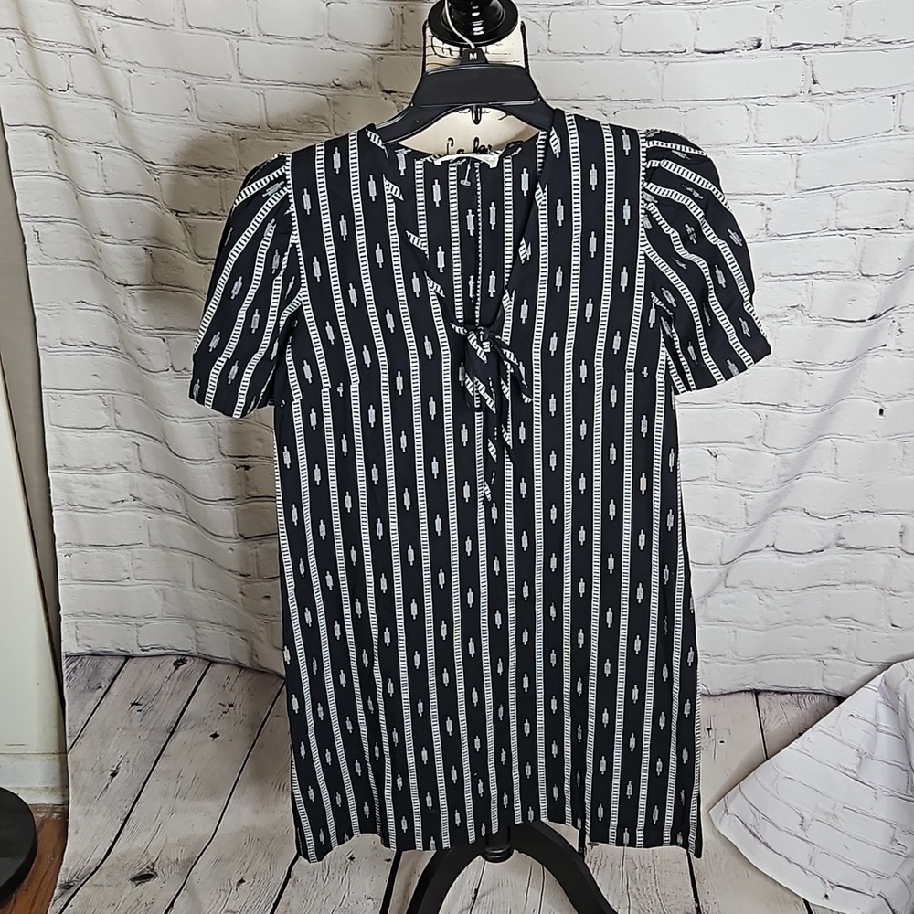 MANGO Cord Printed Cotton Dress Size 2 NWT